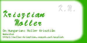 krisztian moller business card